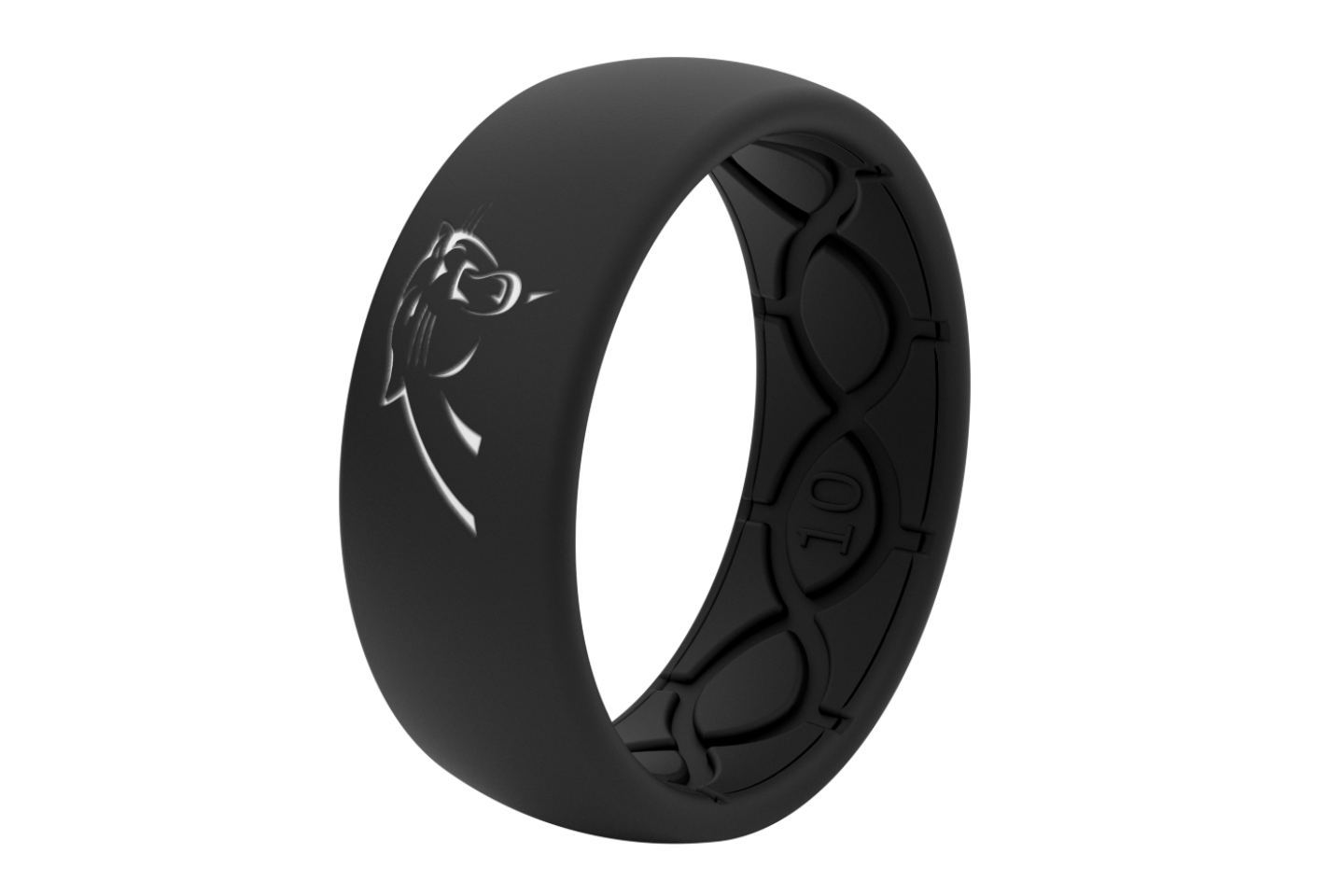 Original NFL Carolina Panthers Black - Groove Life Silicone Wedding Rings