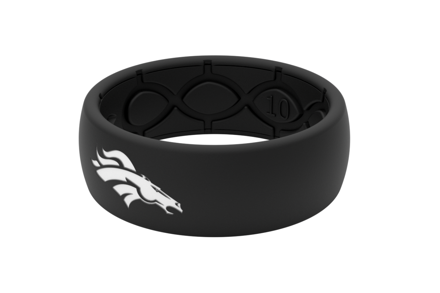 Original NFL Denver Broncos Black - Groove Life Silicone Wedding Rings