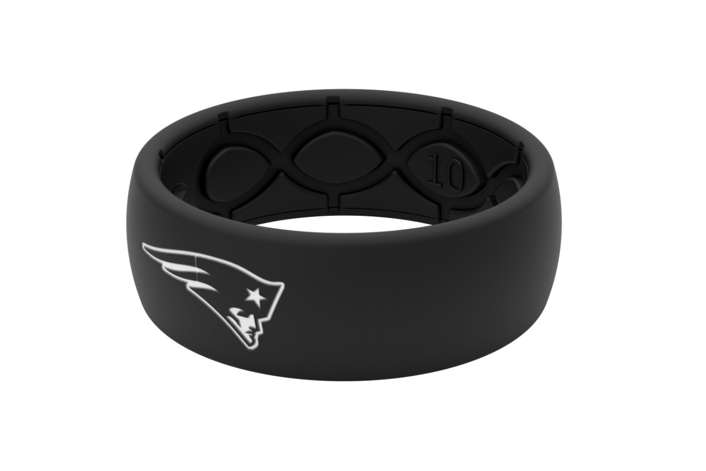 Original NFL New England Patriots Black - Groove Life Silicone Wedding Rings