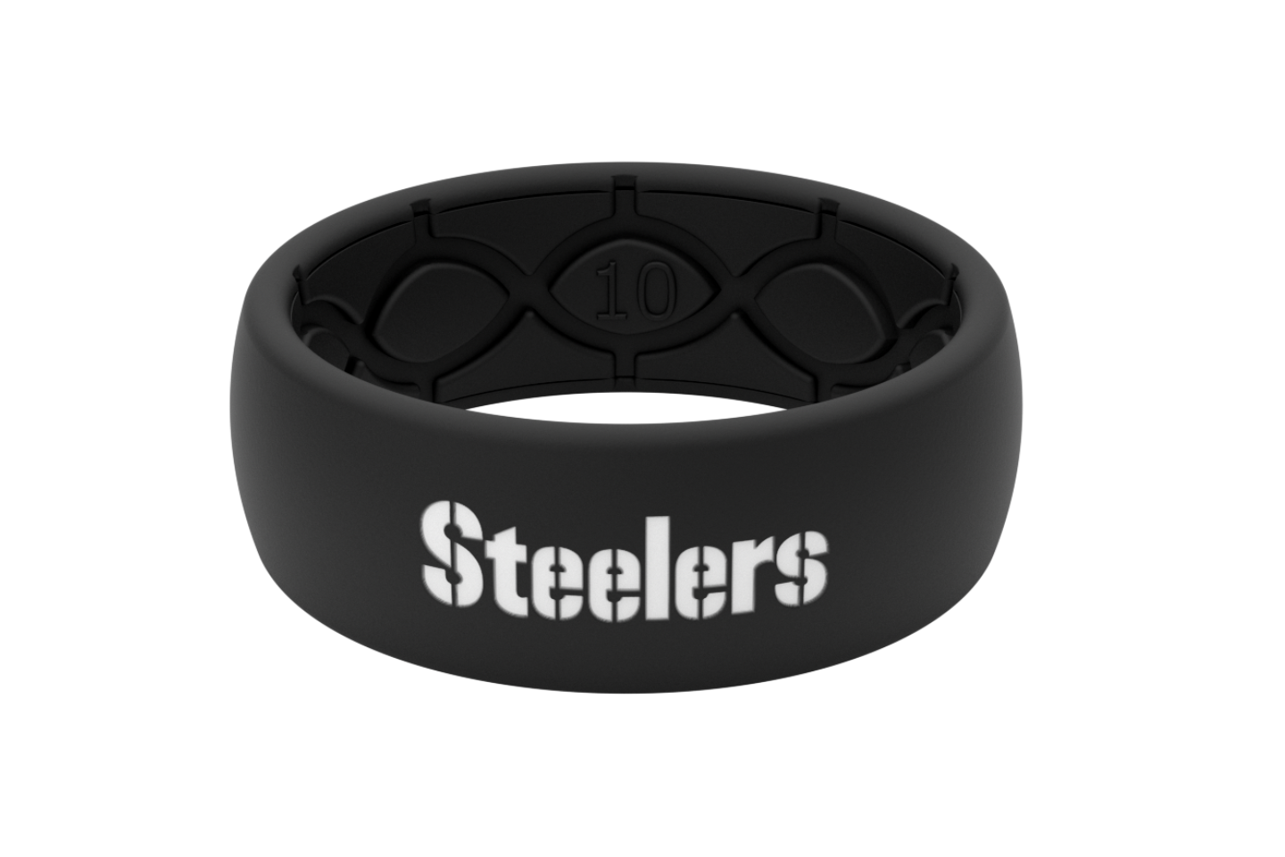 Original NFL Pittsburgh Steelers Black - Groove Life Silicone Wedding Rings