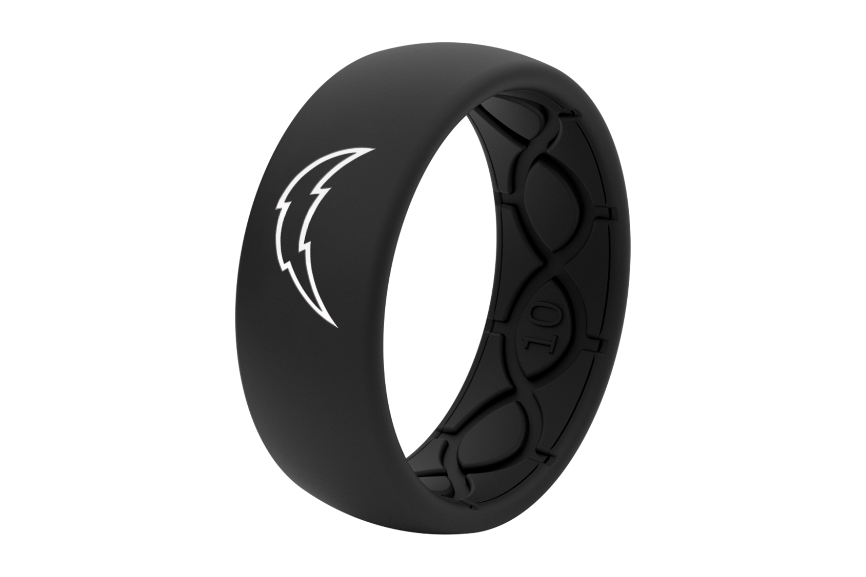 Original NFL Los Angeles Chargers Black - Groove Life Silicone Wedding Rings