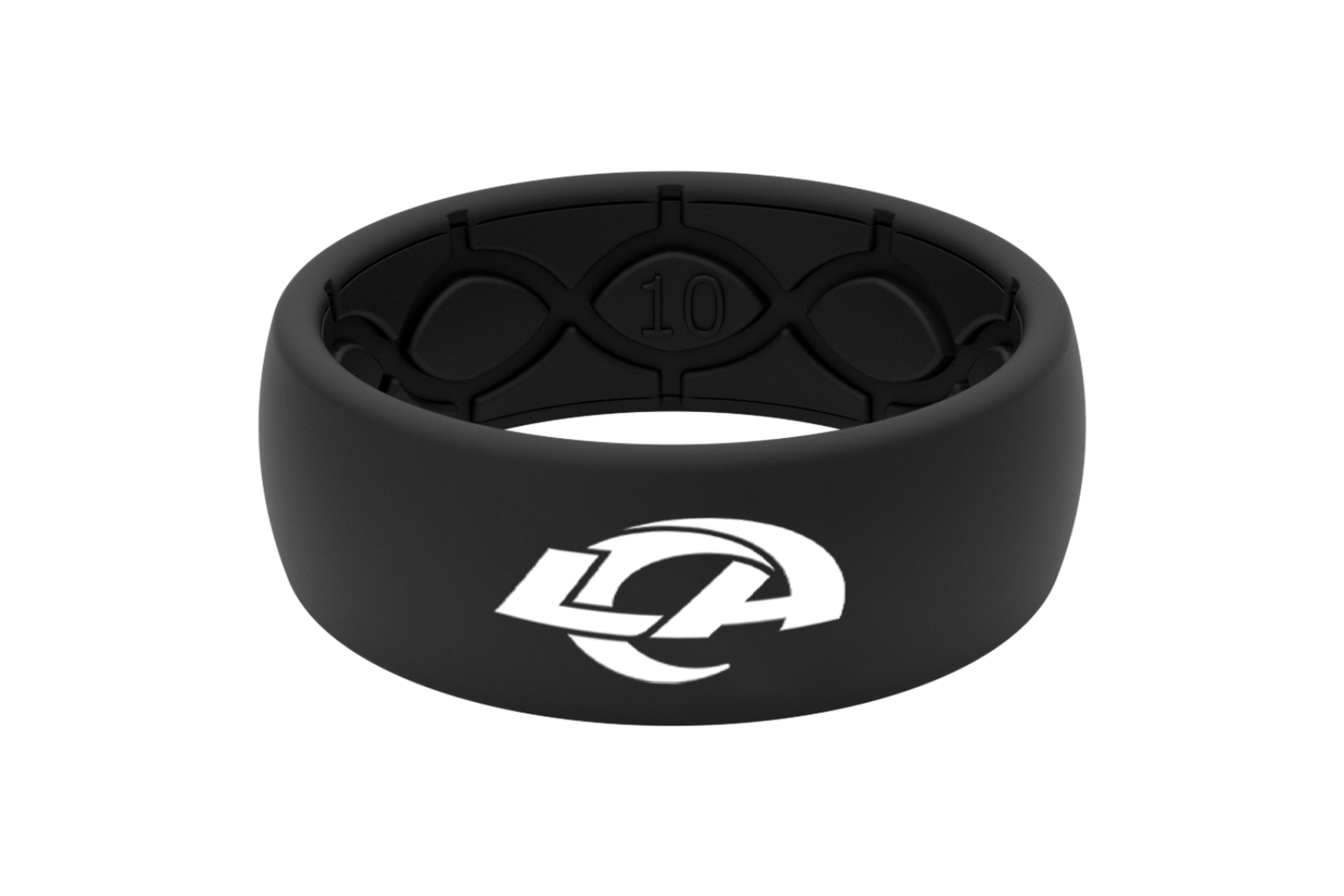 Original NFL Los Angeles Rams Black - Groove Life Silicone Wedding Rings