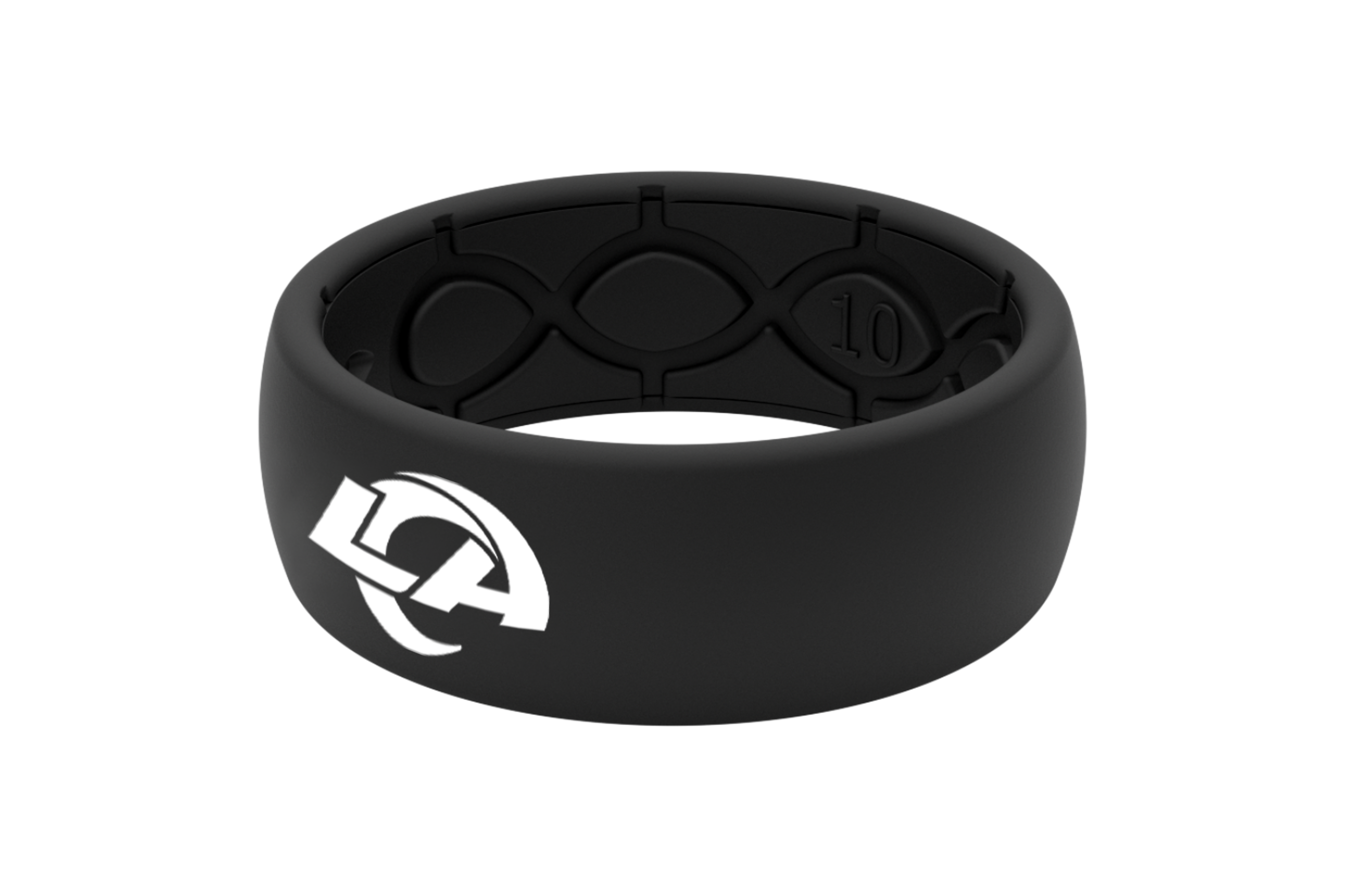 Original NFL Los Angeles Rams Black - Groove Life Silicone Wedding Rings