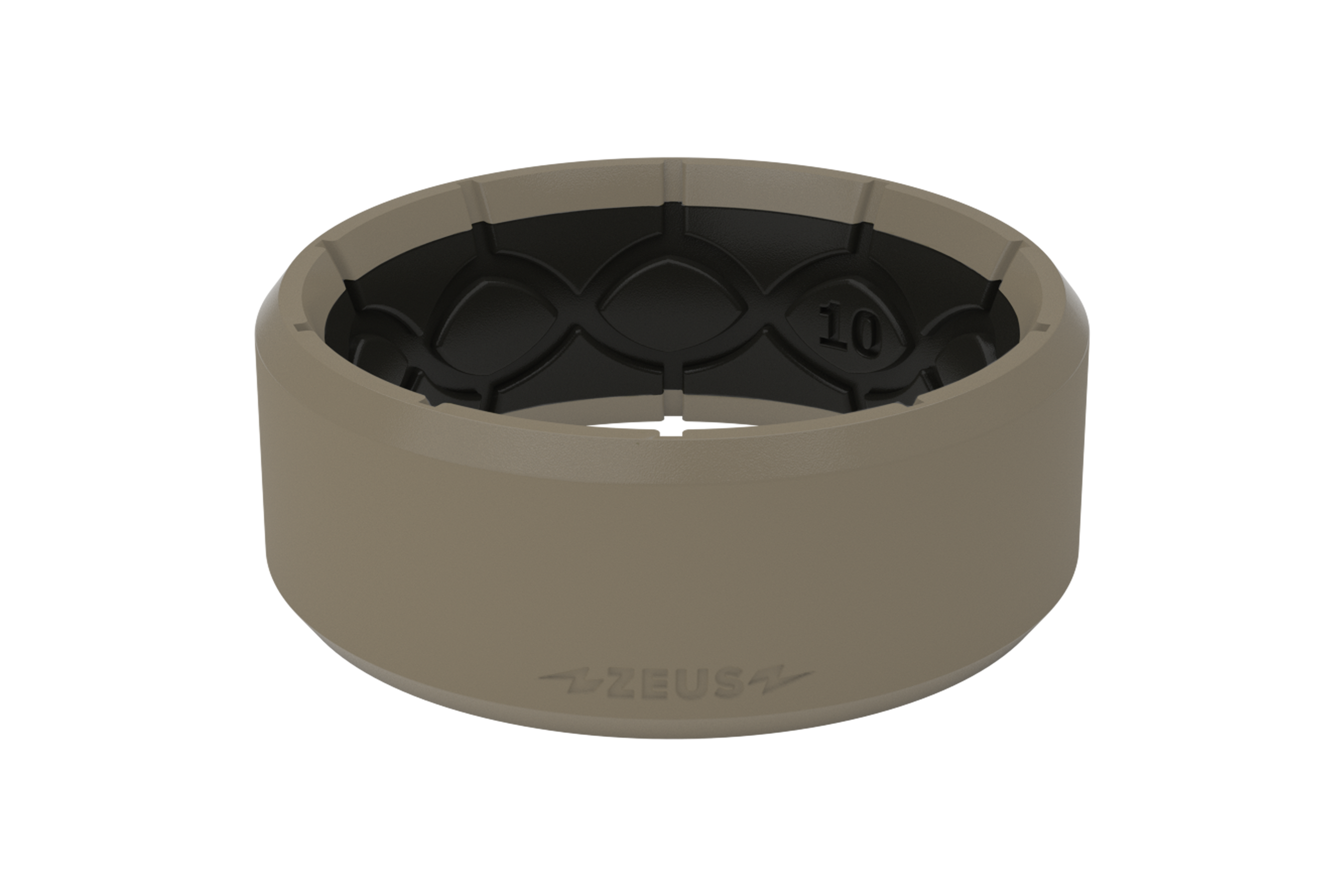 Zeus Edge Flat Earth/Black  viewed on its side  viewed on its side