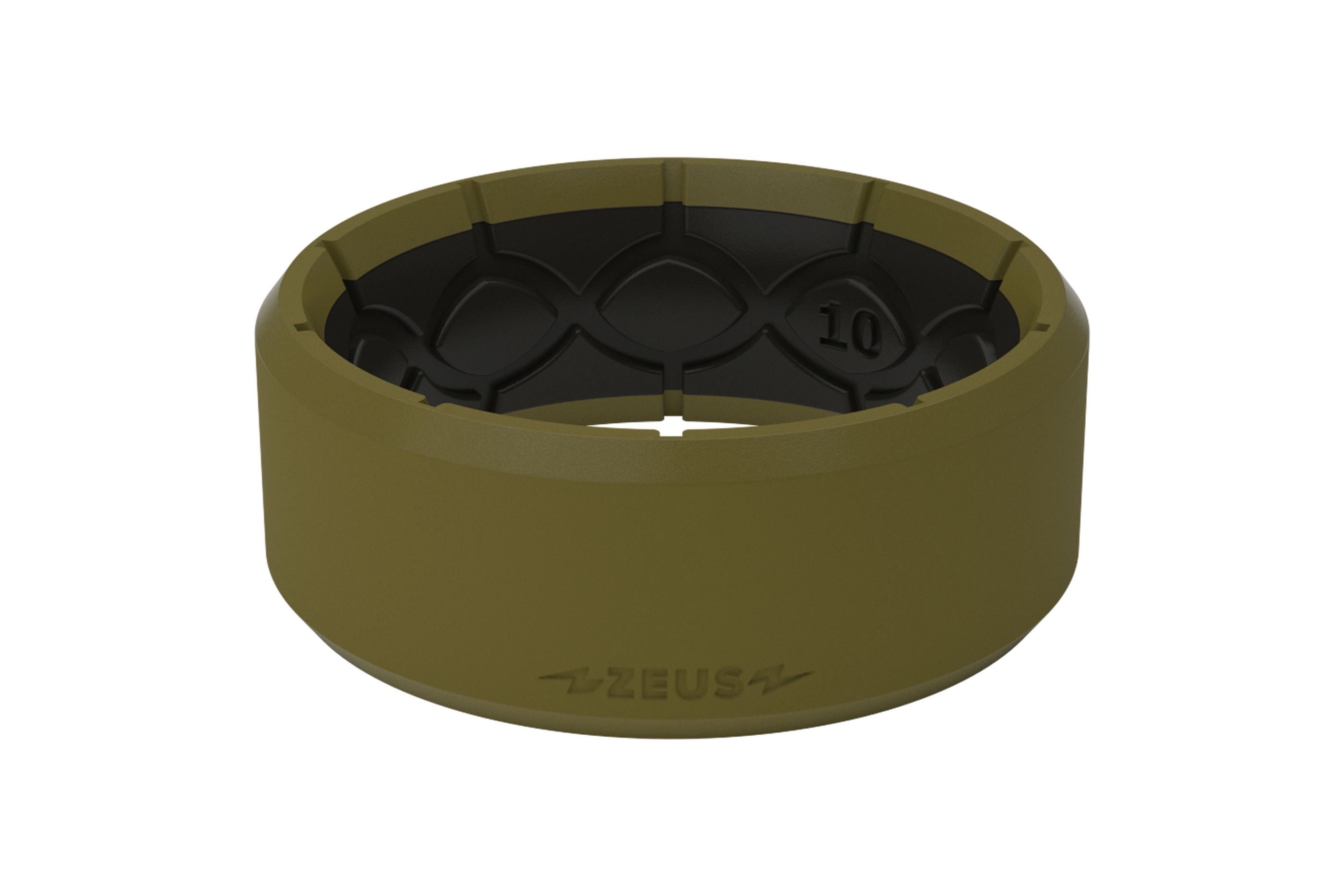 Zeus Edge Olive Drab/Black  viewed on its side  viewed on its side